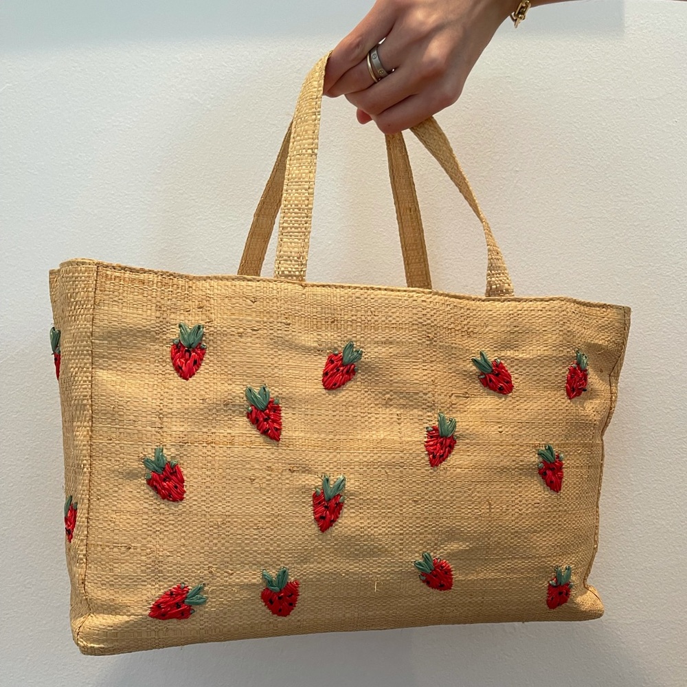 Saks Fifth Avenue strawberry tote